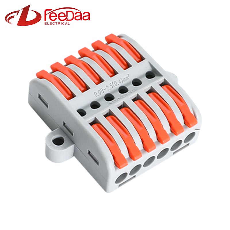 Rask ledningskabelkontakter 6 i 6 Out Utj13-266G